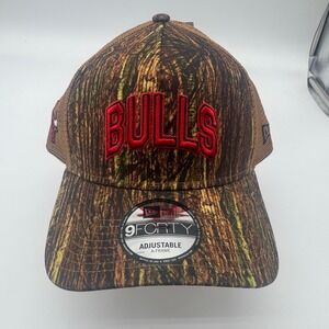 New Era Chicago Bulls All-Star Camo Trucker Hat 9FORTY Adjustable‎ A-Frame NEW